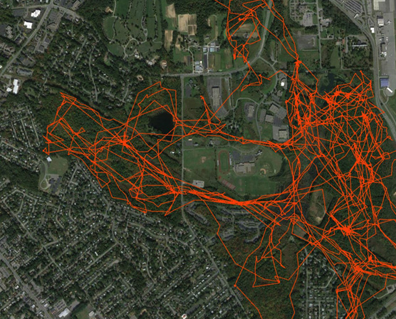 Google Map of Fisher Tracks